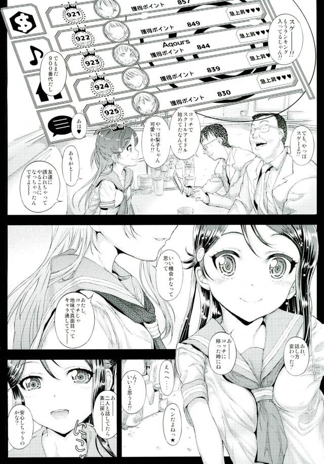 (C90) [Countack (Kojiki Ohji)] Shirouto Joshikousei Sakurauchi Riko-chan Namadashi Petit Enkou (Love Live! Sunshine!!) page 7 full