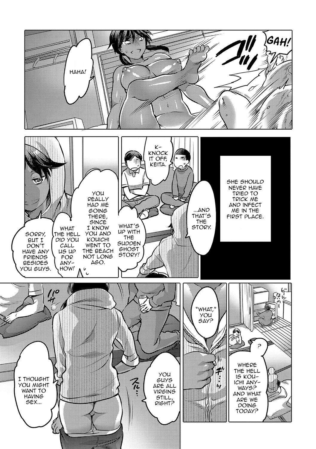 [Inochi Wazuka] Noroi no Mesuka Kaigan | The Cursed, Female Transformation Beach (Nyotaika! Monogatari 4) [English] [Zero Translations] [Digital] page 23 full