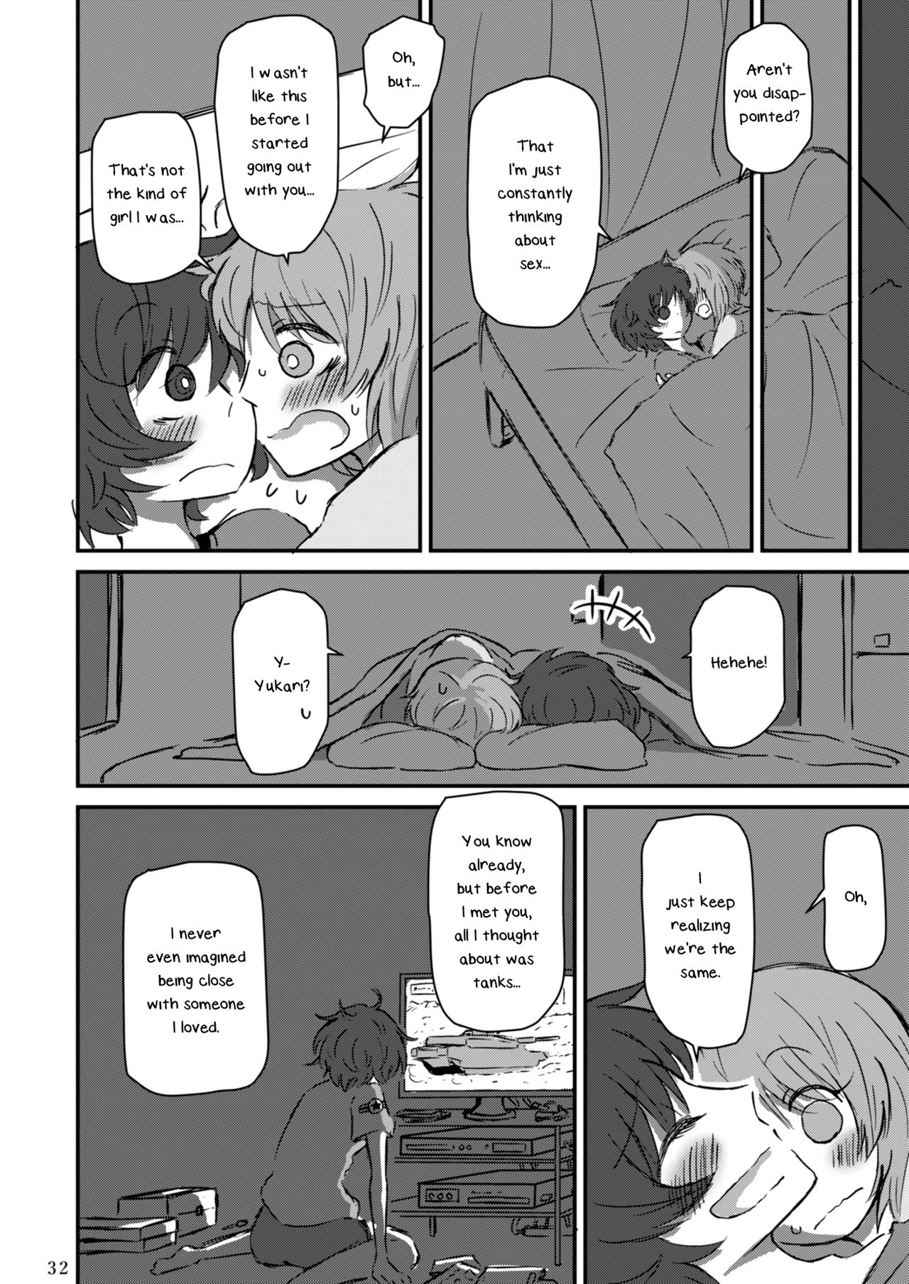 [Ooarai Nourakudou (Noumen)] Fukiyoseru Hakou wa Itsumo Onaji | The Roiling Waves Remain The Same (Girls und Panzer) [English] [Yuri-ism] [Digital] page 34 full