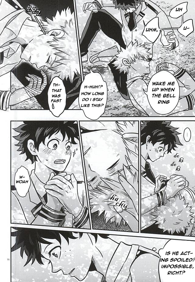 (C88) [VACIO (Amatoya)] Midoritani Shounen no Subete (My Hero Academia) [English] page 15 full