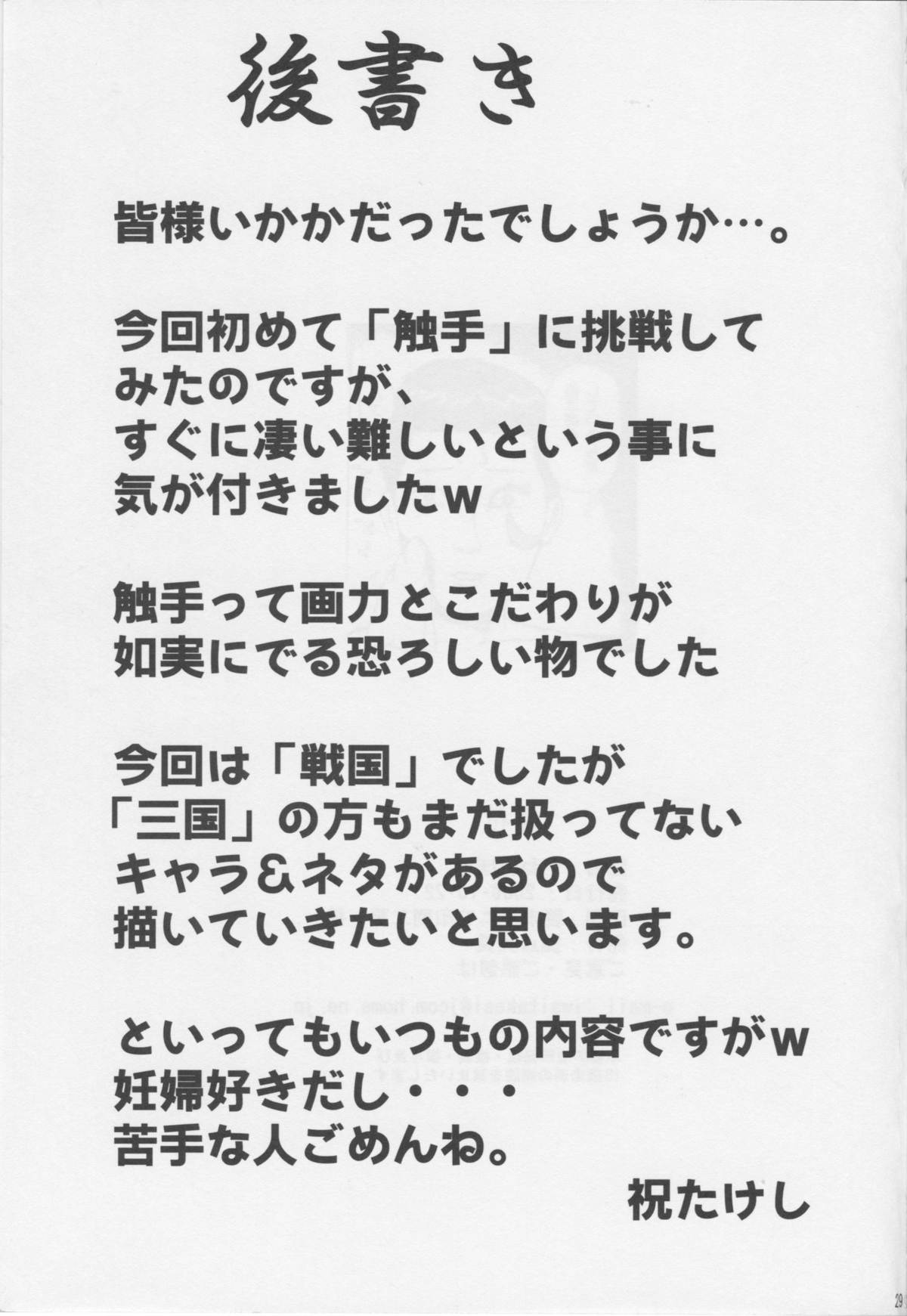 [Kyoten Heichou (Iwai Takeshi)] Nenebote (Samurai Warriors) page 28 full