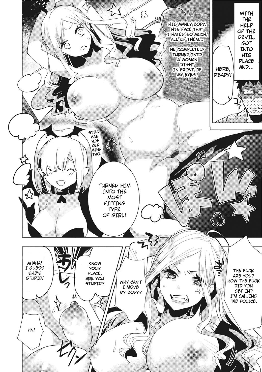 [Aimaitei Umami] Akuma de Change - Devil Change (Nyotaika! Monogatari 3) [English] [Harvey P Cilgin] [Digital] page 6 full