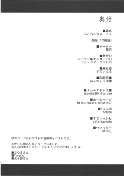 (C81) [Kagitsuki (Stiel)] Mikochin Chuudoku (Touhou Project) - page 21