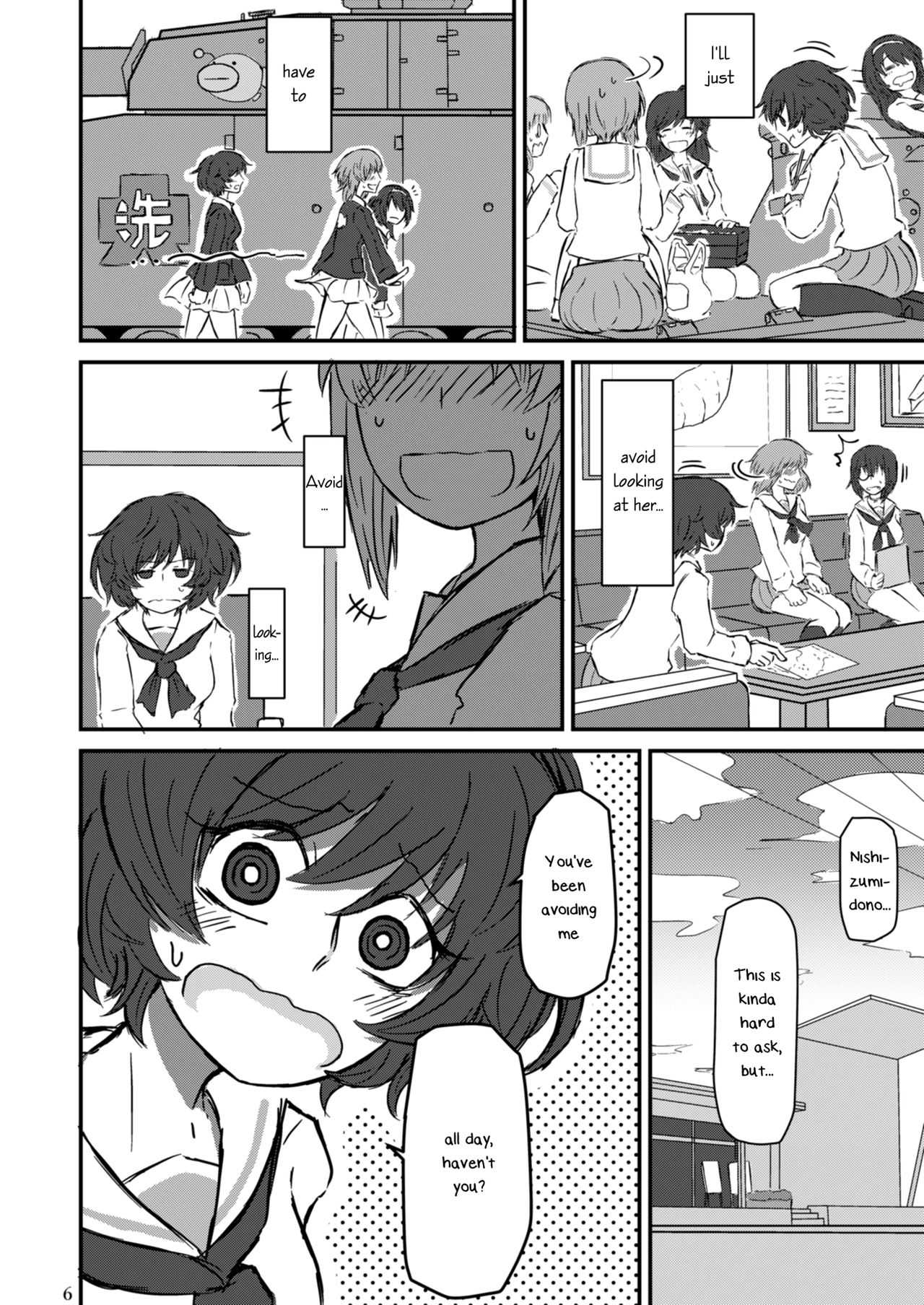 [Ooarai Nourakudou (Noumen)] Fukiyoseru Hakou wa Itsumo Onaji | The Roiling Waves Remain The Same (Girls und Panzer) [English] [Yuri-ism] [Digital] page 8 full