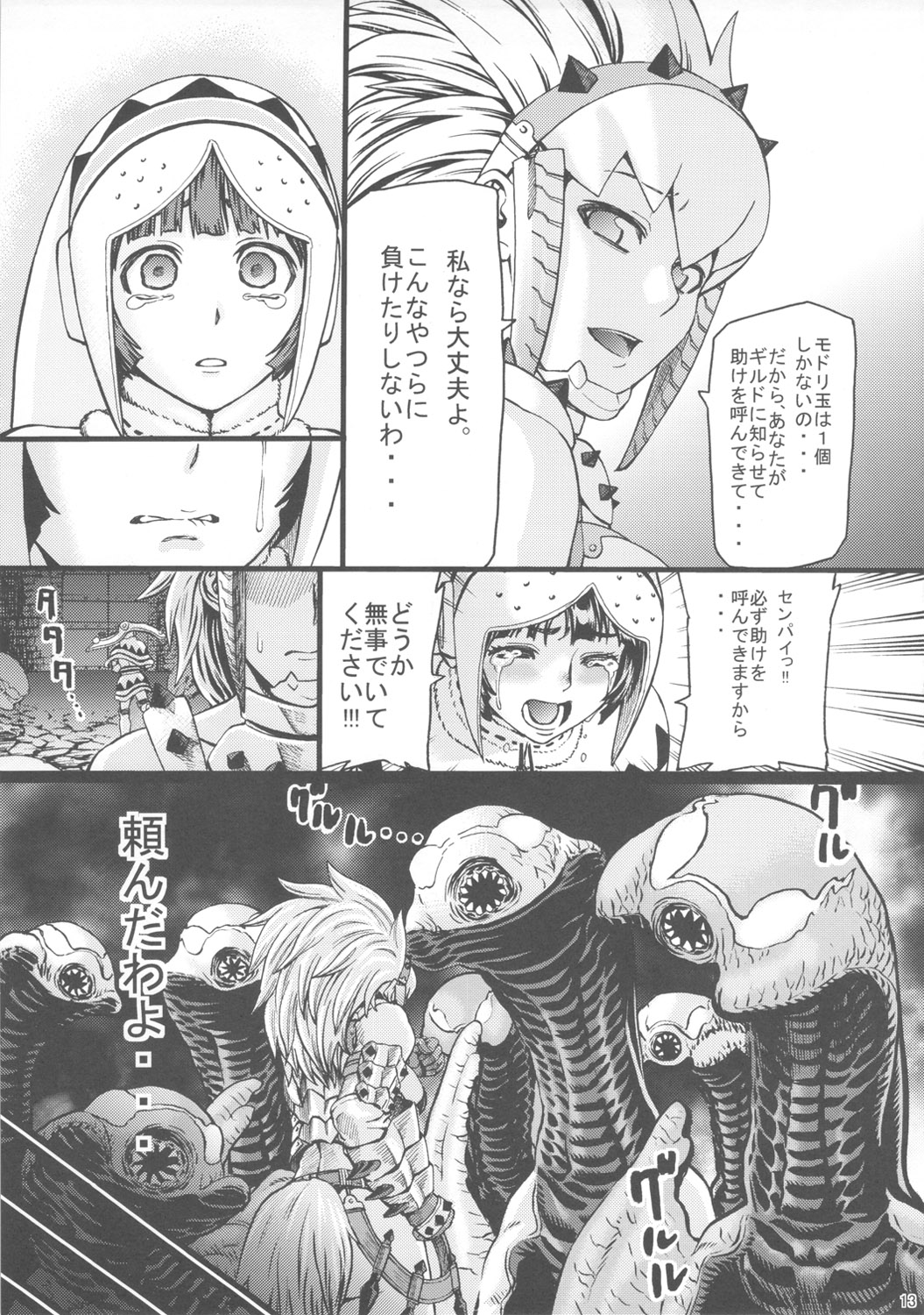 (C80) [Aodouhu (Neromashin)] Hunter farm (Monster Hunter) page 14 full