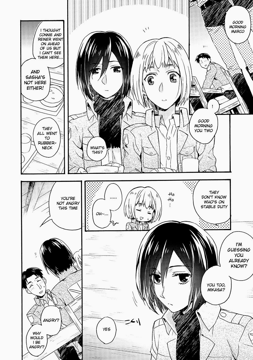 [dg (Doguu)] Ore-tachi Tsukiattemasun. - Kouhen – Shita – (Shingeki no Kyojin) [English] [Moy Moe Scanlations] page 21 full