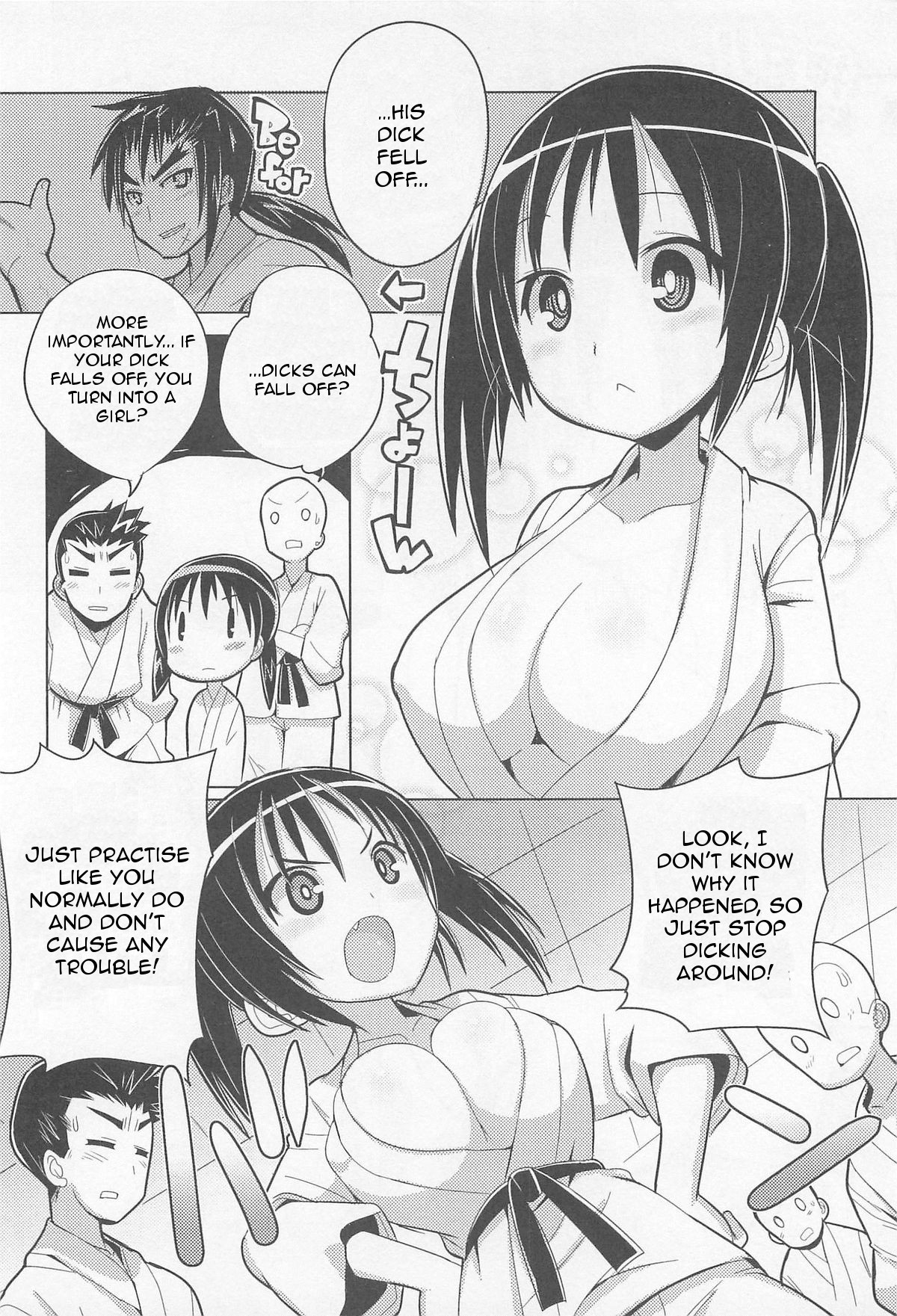 [Kitsune Choukan] Ossu!! Syushou Chan!! (Nyotaika! Paradise) [English] page 2 full