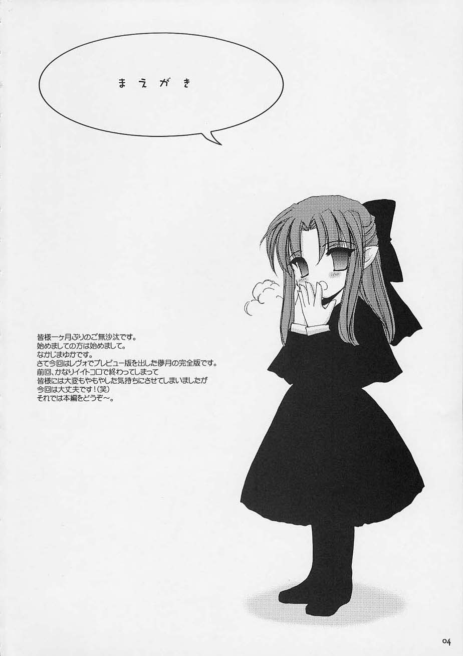 [Digital Lover / Doowatchalike (Nakajima Yuka)] Hakanatsuki (Tsukihime) page 3 full
