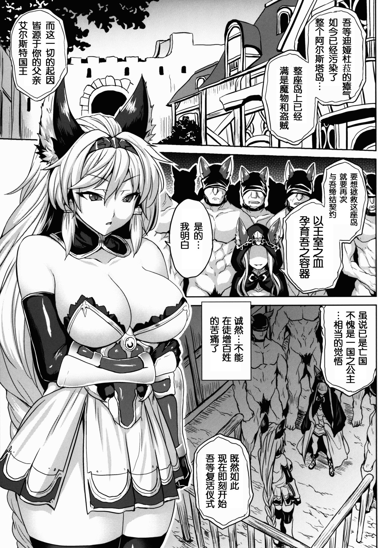 (C91) [Nounai Ekijiru (Somejima)] Royal Slave (Granblue Fantasy) [Chinese] [ssps008汉化] page 3 full