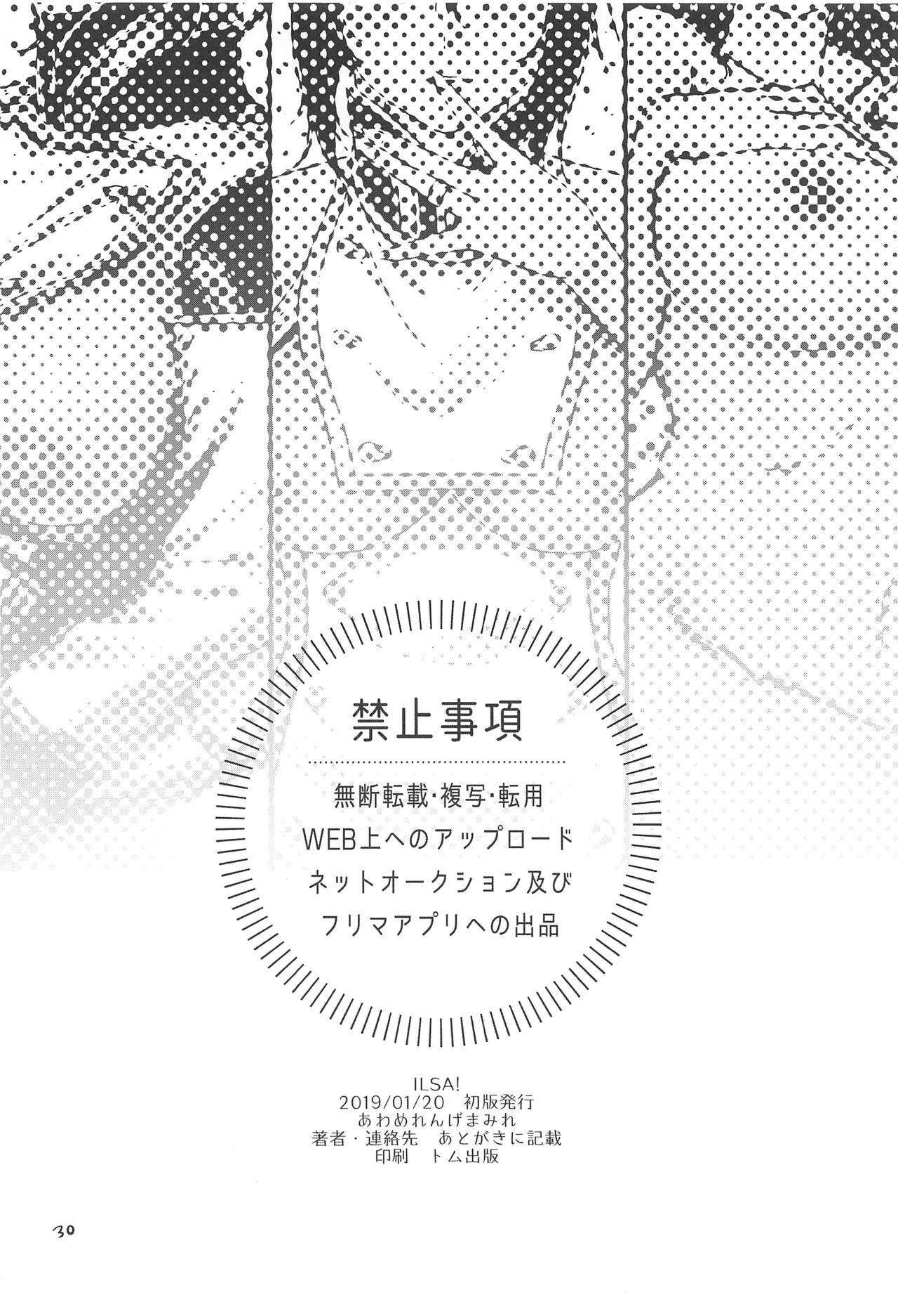(CT33) [Awa Meringue Mamire (Kuroyuki, Kumano Kotaro, Akagi Rio)] ILSA! anthology (Granblue Fantasy) page 29 full