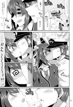 (C85) [PINK.in BLACK (Kanaru)] Tenryuu ga Kawai Sugite Teitoku wa Gaman no Genkai (Kantai Collection -KanColle-) - page 7