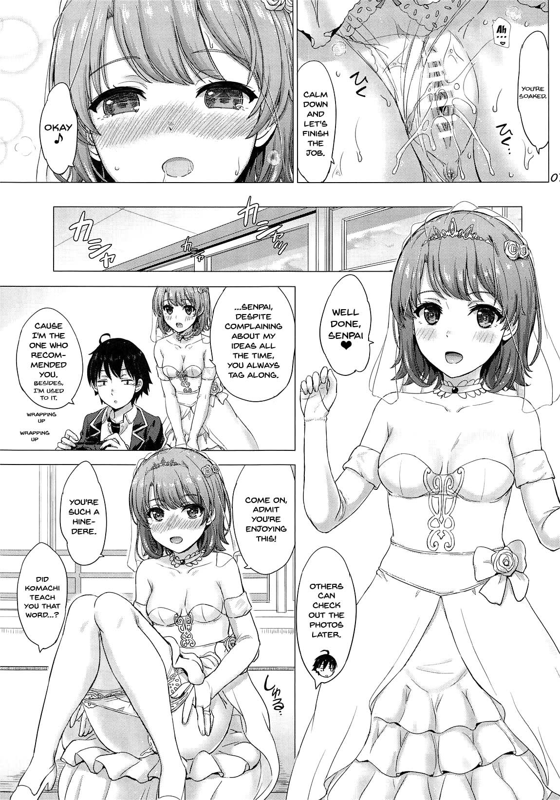 (COMIC1☆15) [studio A (Inanaki Shiki)] Wedding Irohasu! - Iroha's gonna marry you after today's scholl! (Yahari Ore no Seishun Love Come wa Machigatteiru.) [English] {Doujins.com} page 6 full