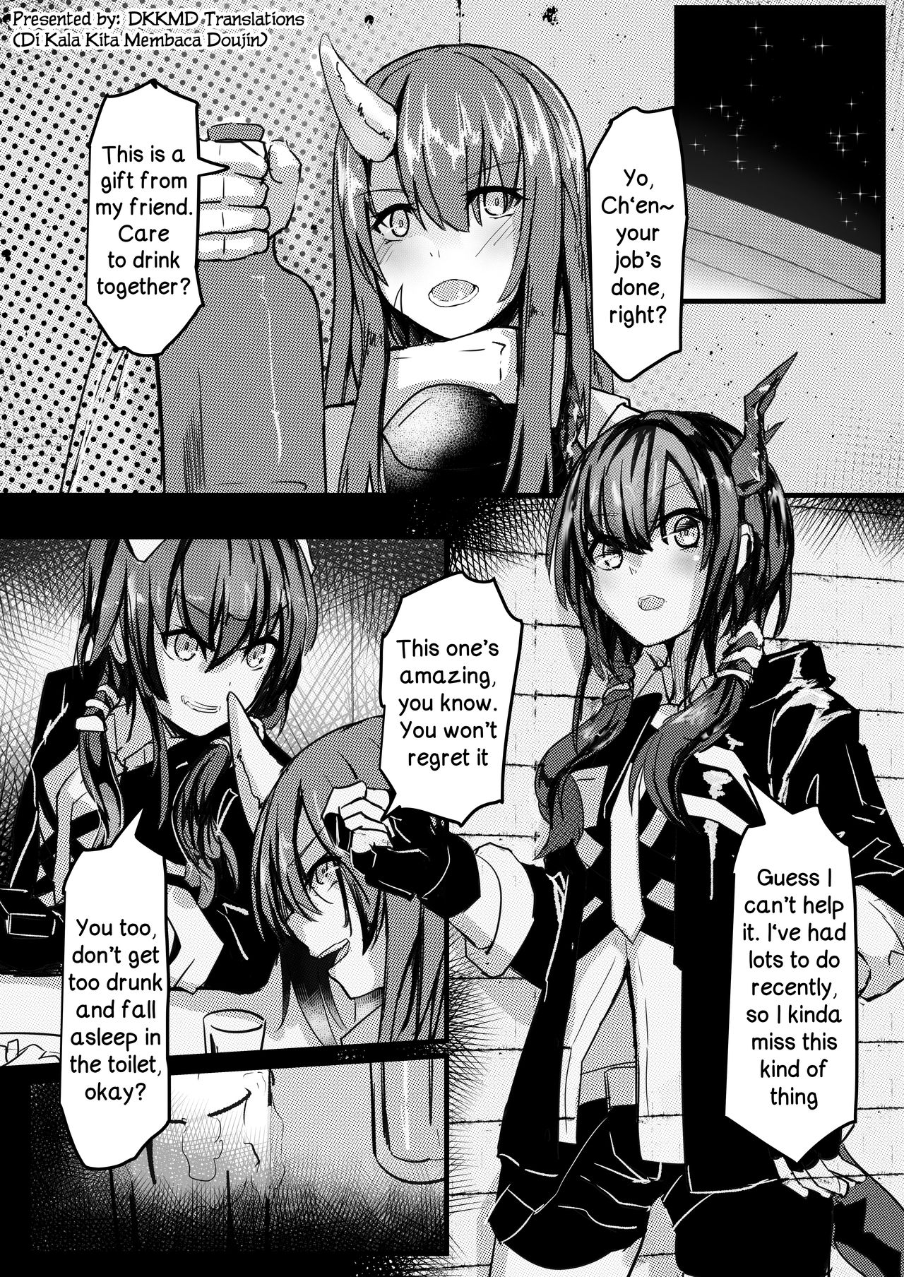 [Sol seeker (Aohonno)] Ano Ch'en Sir wa Yopparau Wake ga nai!! | There's No Way That Sir Ch'en Could Be Drunk!! (Arknights) [English] [DKKMD Translations] page 2 full