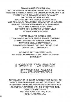 (Futaket 8) [Yuugengaisha Mach Spin (Drill Jill)] Kotoni-san wo ○○ Shitai! | I Want to Fuck Kotoni-san (Original) [English] [PineApples R' Us + Doujin-Moe.us] - page 38