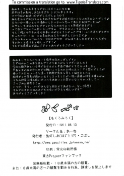 (C80) [Aane (Hoozuki Shia, Kobashi)] Mokuro Miroku (Touhou Project) [English] [Tigoris Translates] - page 33