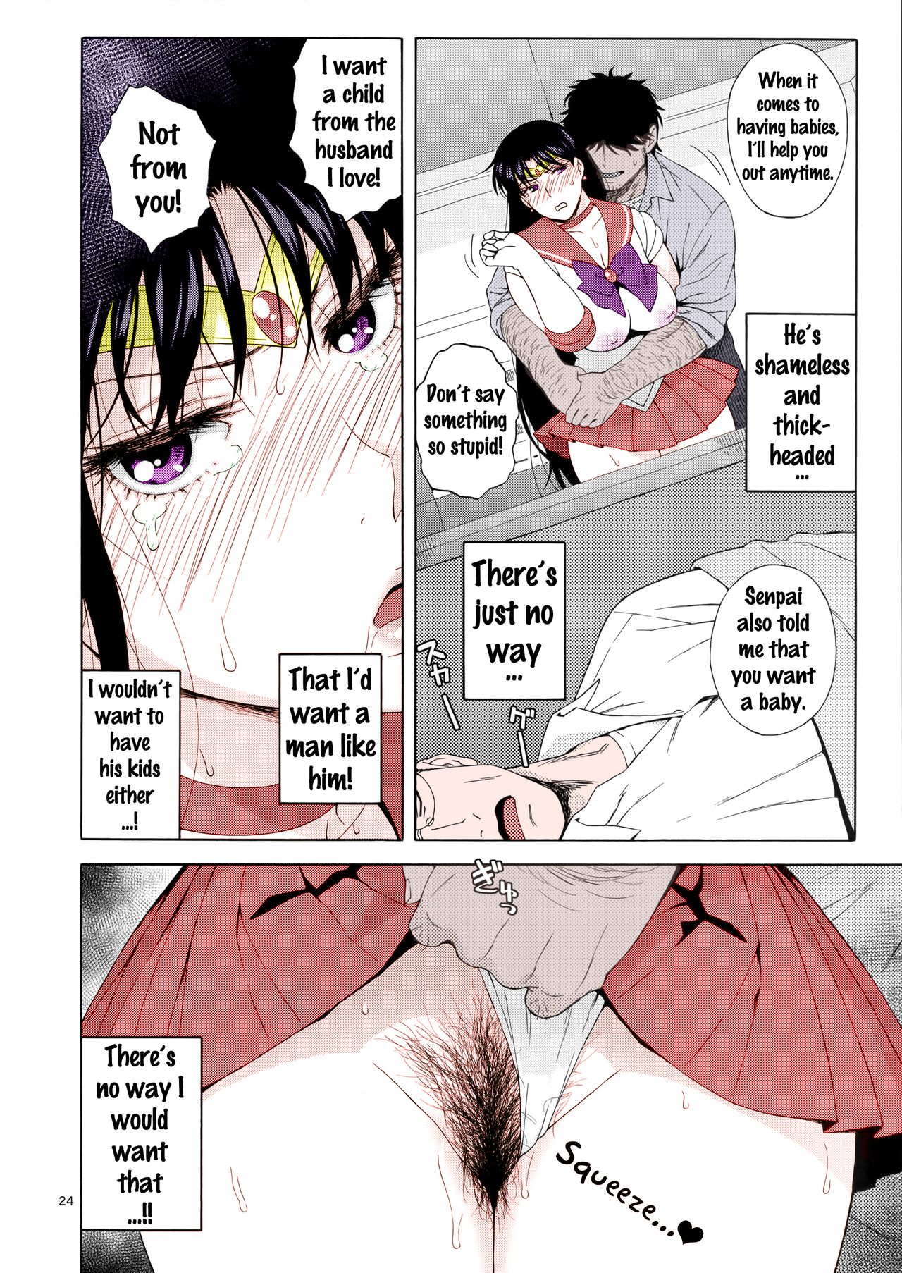 (C91) [666PROTECT (Jingrock)] Ano Hito ni Nita Hito [Hitozuma Rei-chan no Yuuutsu] (Bishoujo Senshi Sailor Moon) [English] {doujins.com} [Colorized] page 23 full