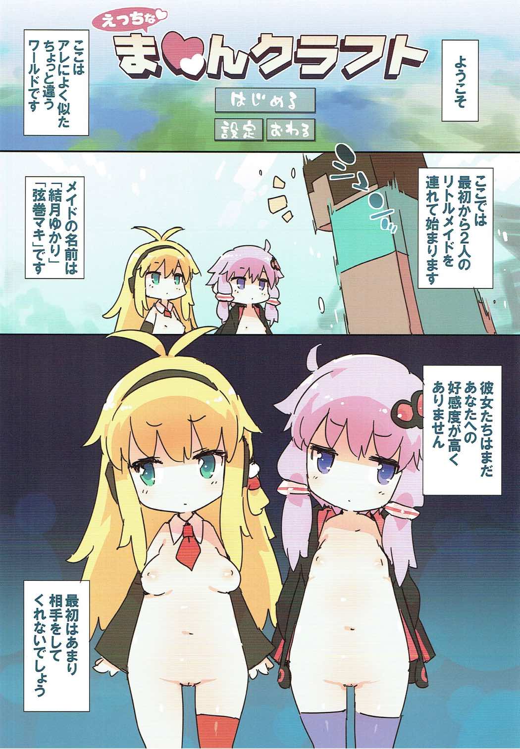 (Yukari Paradise 2) [Dr.VERMILION (Petenshi)] Ecchi na Minecraft Goannai Bon (VOICEROID, Minecraft) page 2 full