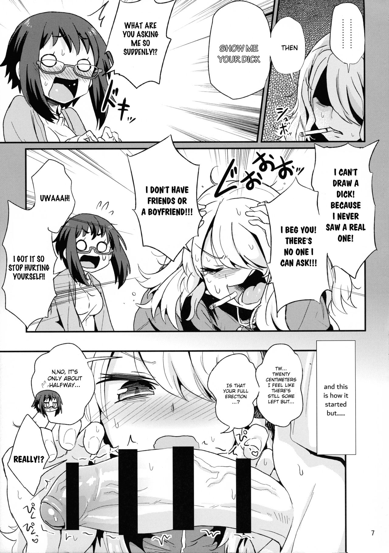 (C93) [Konnyaku Nabe (magifuro Konnyaku)] Mecha Shiko Shichau Kei Joshi [English] page 7 full