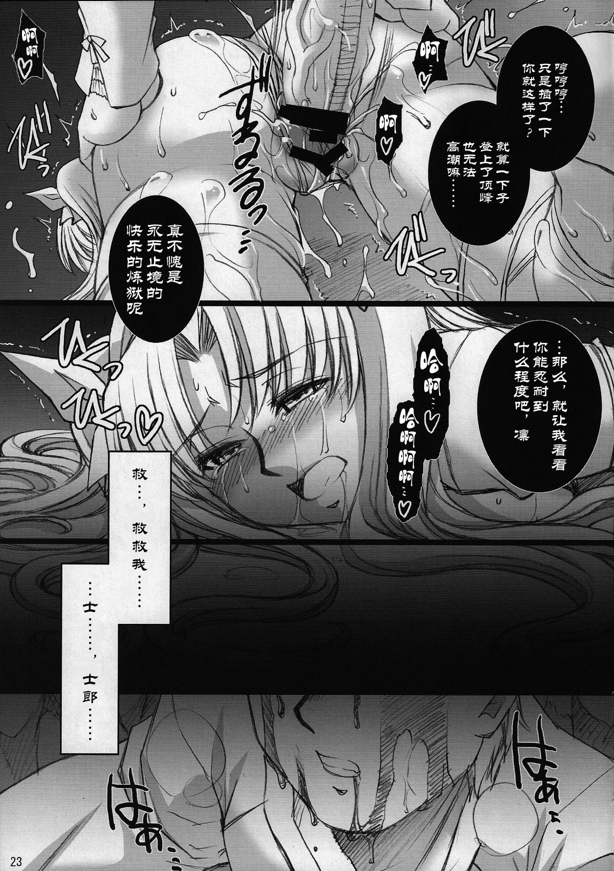 (COMIC1☆2) [H.B (B-RIVER)] Red Degeneration -DAY/3- (Fate/stay night) [Chinese] [不咕鸟汉化组] page 22 full