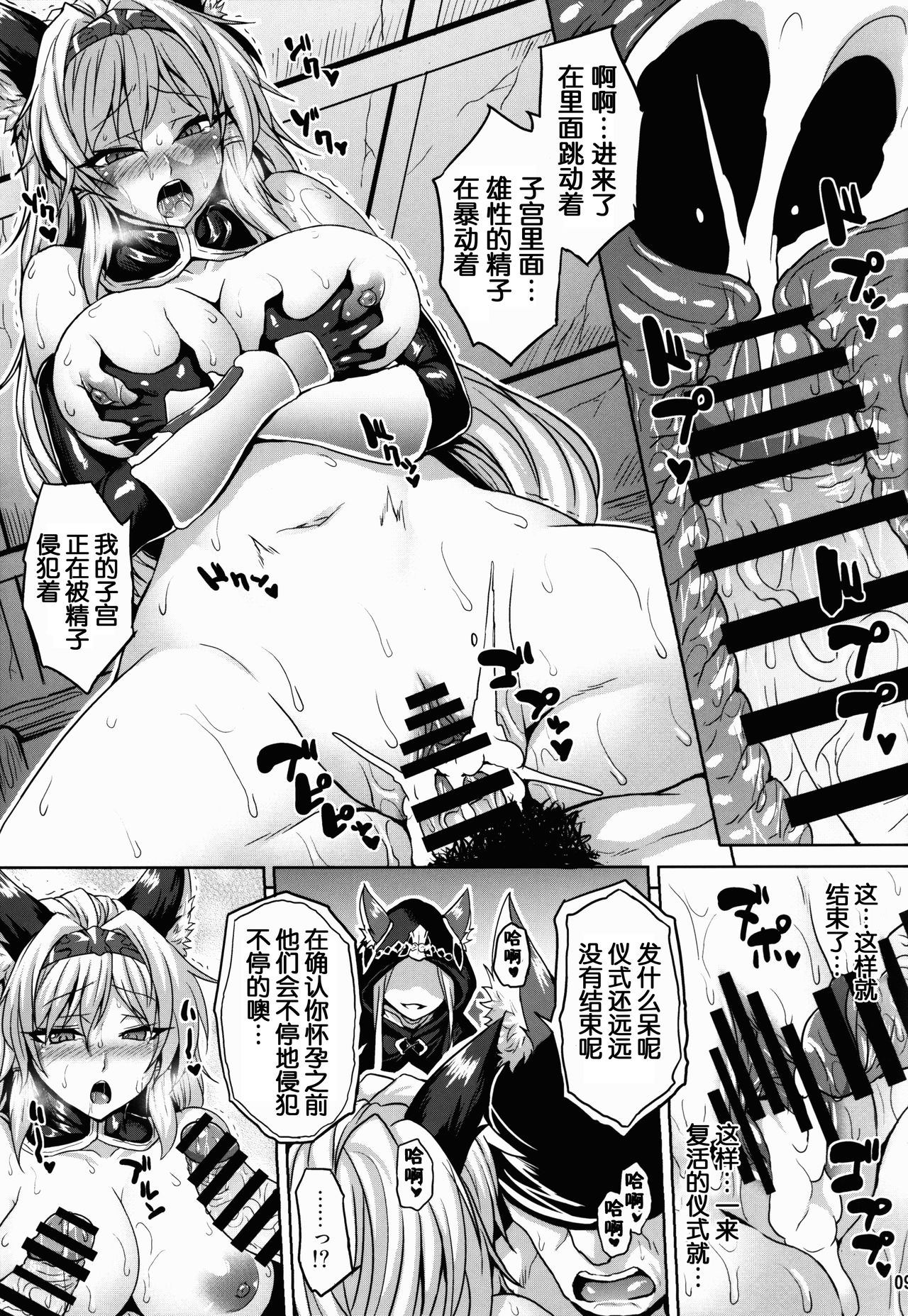 (C91) [Nounai Ekijiru (Somejima)] Royal Slave (Granblue Fantasy) [Chinese] [ssps008汉化] page 9 full