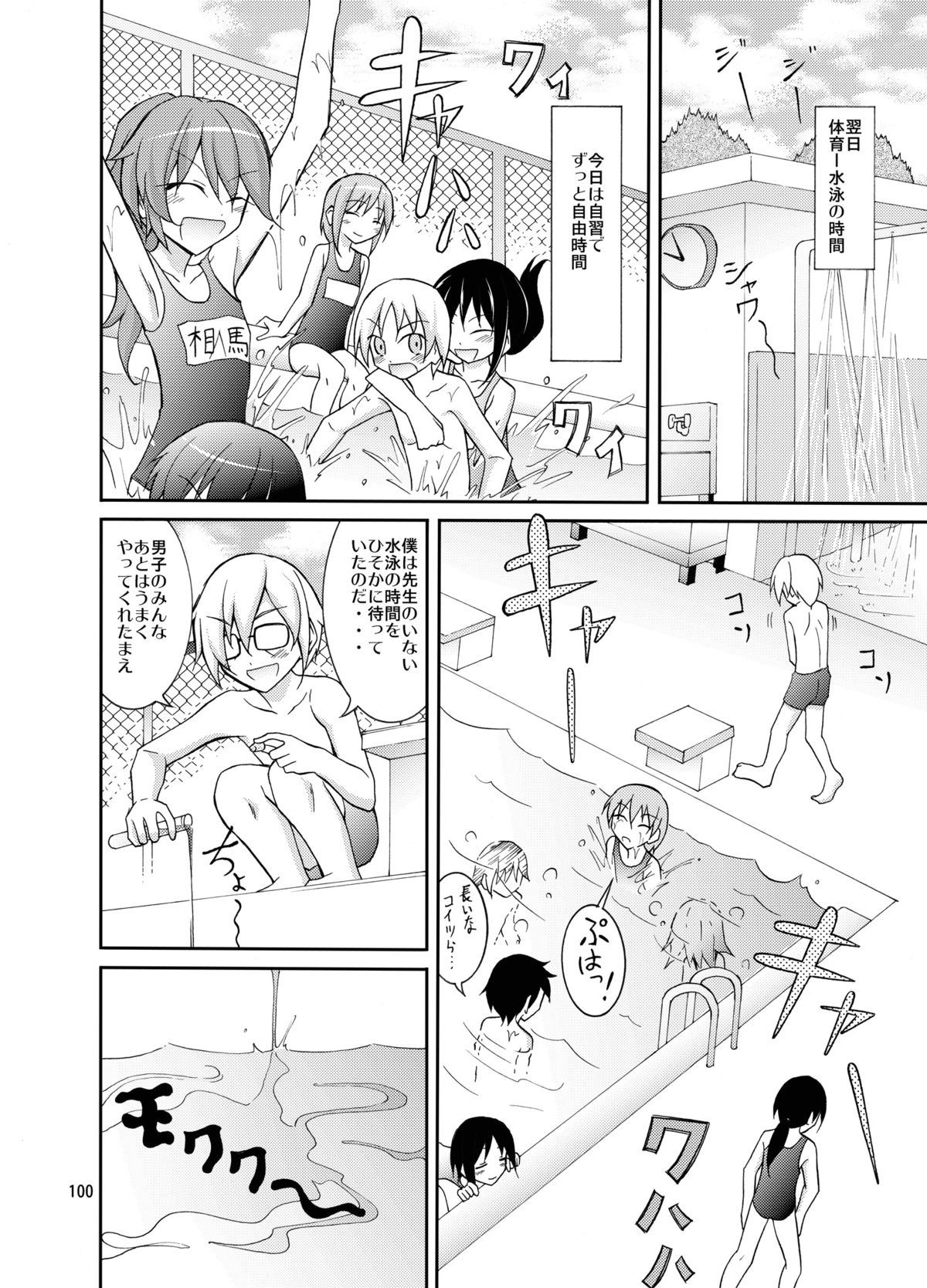 [Nihon Dandy (Matsuno Susumu)] Kyou no Taiiku wa Zenra Suiei Matome page 100 full