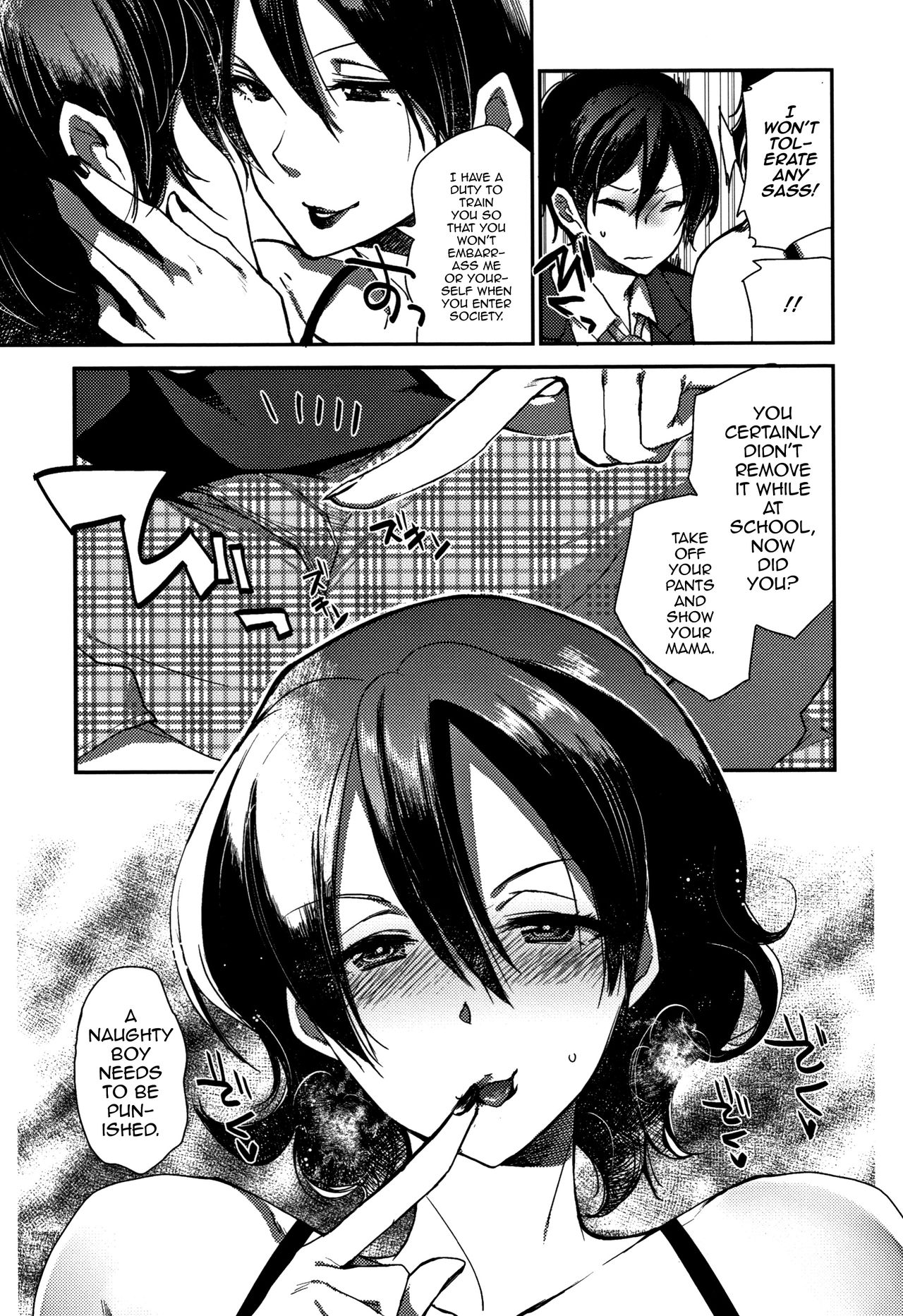 [Konezu] Musuko o Sakusei shitsukusu Sparta Mama no Seikyouiku (Abnormal Otome Club) [English] [mysterymeat3] page 5 full