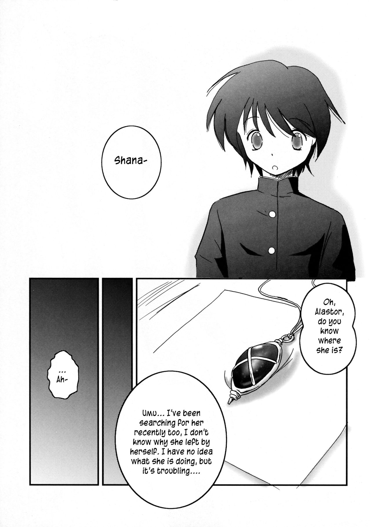 (ComiComi10) [Koutetsuryoku Kikaku (Taishinkokuoh Anton)] SX (Shakugan no Shana) [English] [sensualaoi] page 6 full