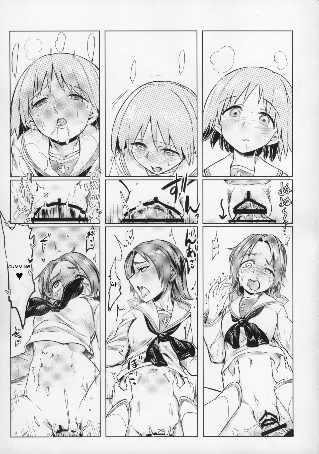 (C91) [Yakitate Jamaica (Aomushi)] Sawakan - Futanari Usagi-san no Sawa Azusa Kairaku Choukyou Hon (Girls und Panzer) [English] page 30 full