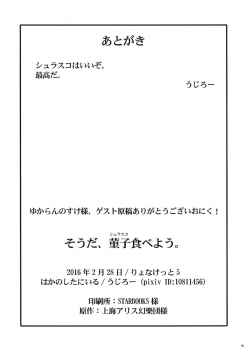 (Ryonaket 5) [Haka no Shita ni Iru (Ujiro)] Souda, Churrasco Tabeyou. (Touhou Project) - page 15
