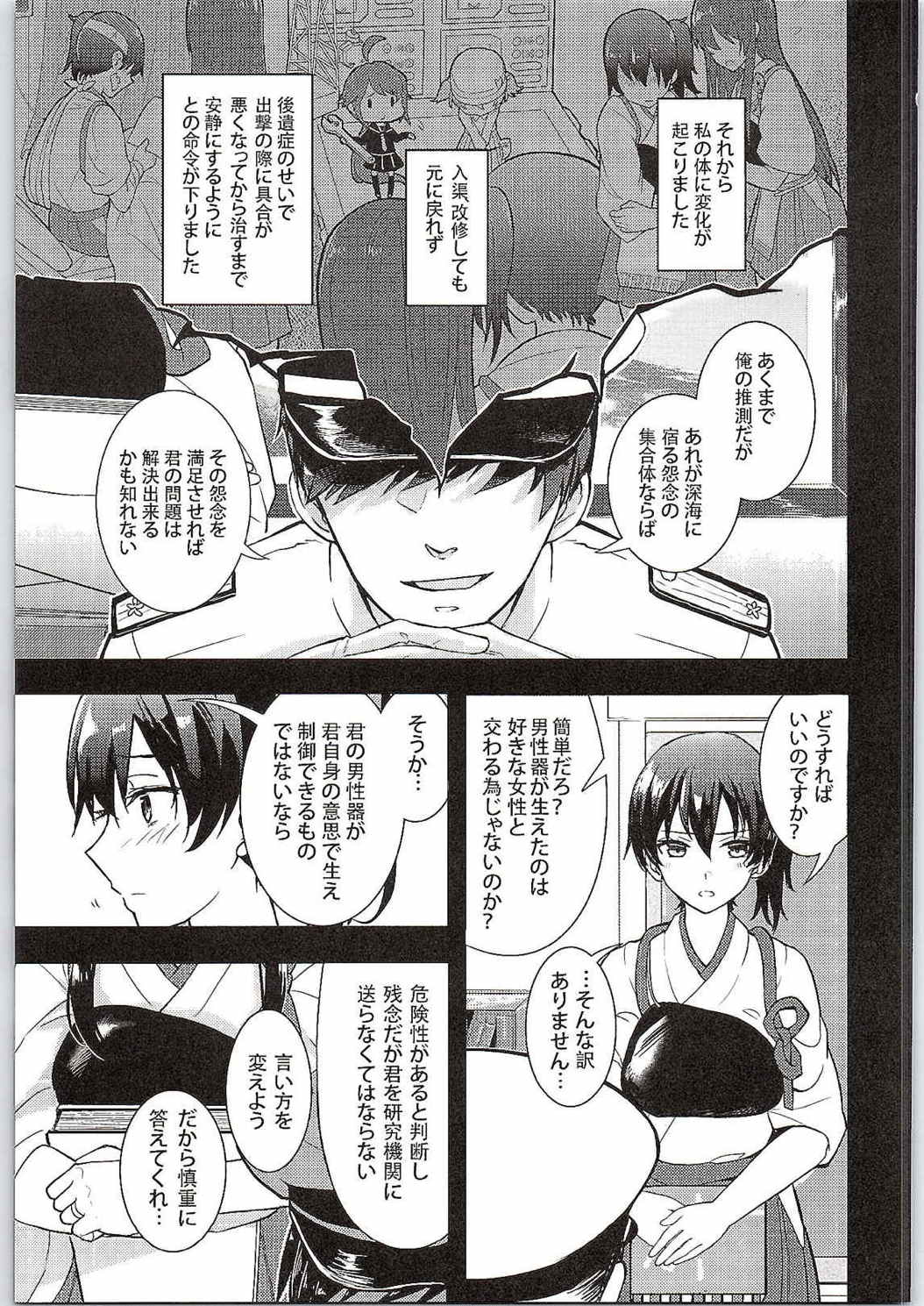 (C87) [Tendoushi (Tendou Itsuki)] Moshi Anata ni Tsutaeru koto ga Dekiru nara (Kantai Collection -KanColle-) page 6 full