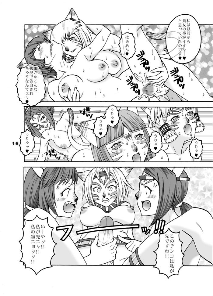 (C66) [Mederukai (Yoshino Koyuki)] Mithra o Mederu Hon 3 (Final Fantasy XI) page 15 full
