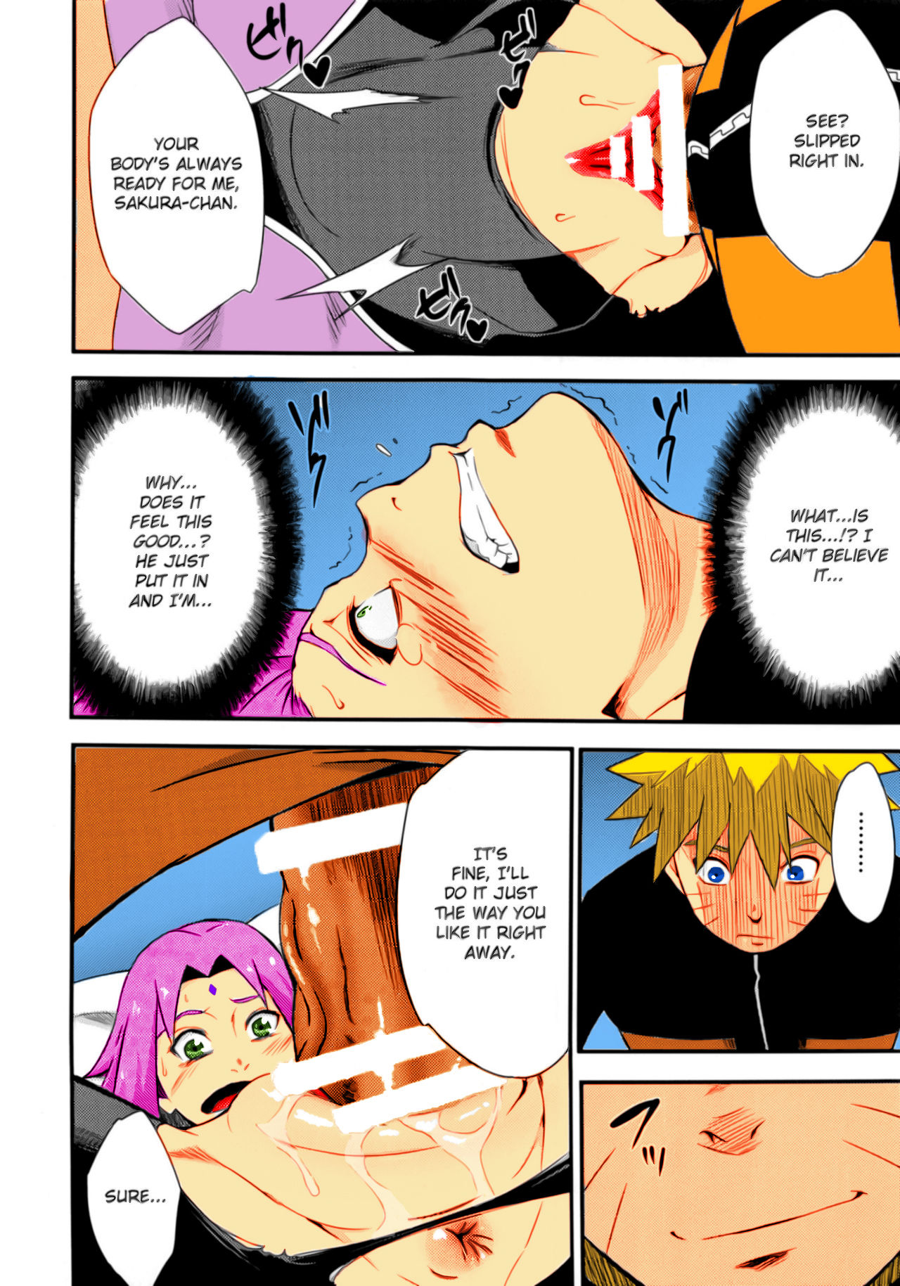(C92) [Karakishi Youhei-dan Shinga (Sahara Wataru)] Botan to Sakura (Naruto) [English] [Colorized] page 7 full