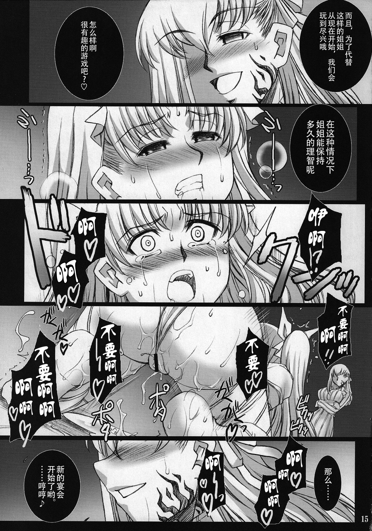 (COMIC1☆2) [H.B (B-RIVER)] Red Degeneration -DAY/3- (Fate/stay night) [Chinese] [不咕鸟汉化组] page 14 full