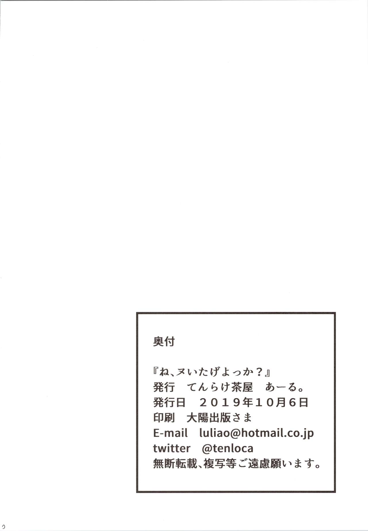(COMIC1☆16) [Tenrake Chaya (Ahru.)] Ne, Nuitageyokka? (Azur Lane) page 21 full