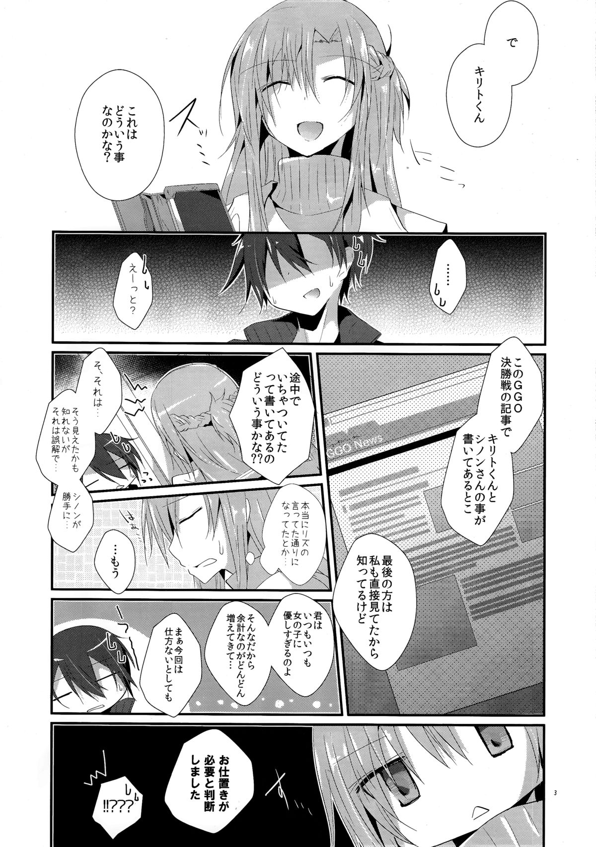 (C87) [Peach*tea (Akina Rei)] Honey Punishment (Sword Art Online) page 4 full