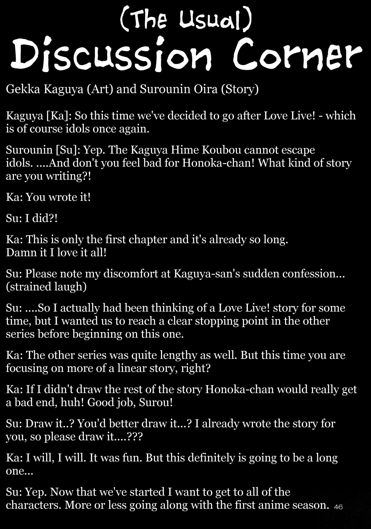 (C91) [Kaguya Hime Koubou (Gekka Kaguya)] Futana Live! (Love Live!) [English] [Tigoris Translates] page 46 full