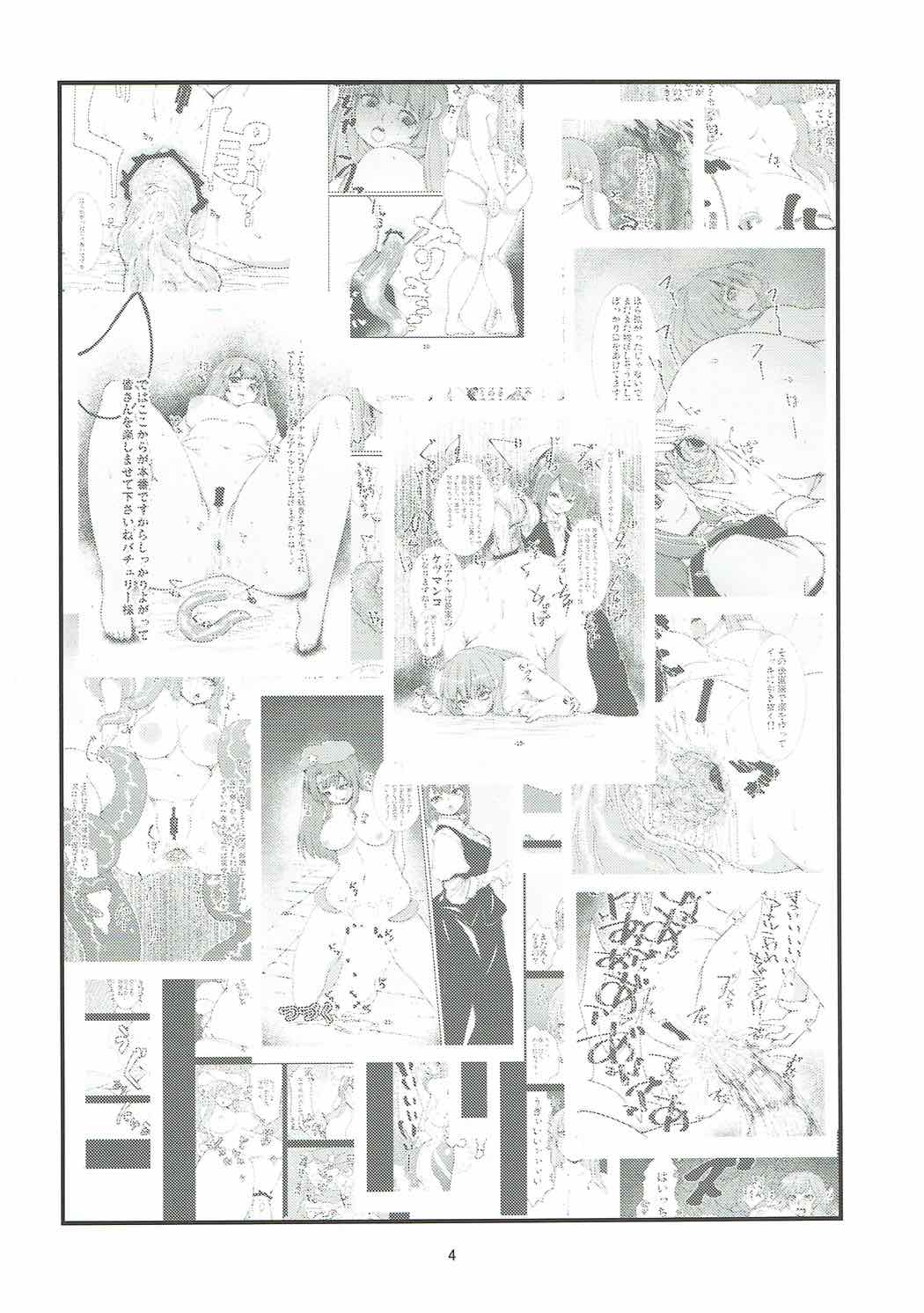 (C92) [H-net (HiRo)] Patchouli to Shokushu to Shiri Ana to 3 (Touhou Project) page 3 full
