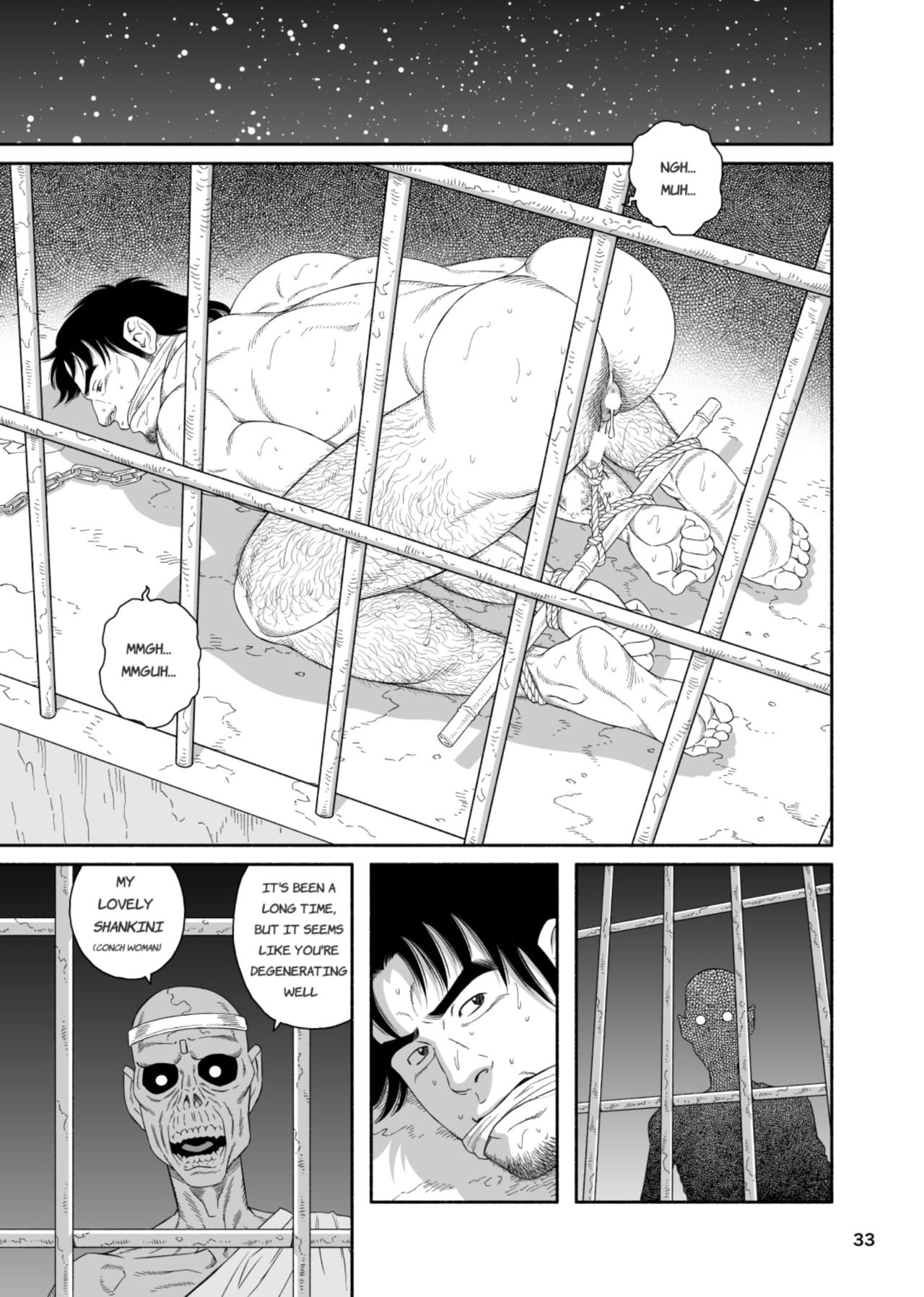 [Bear's Cave (Tagame Gengoroh)] Mitsurin Yuusha Dorei-ka Keikaku Bitch of the Jungle - Enslaved [English] [Digital] page 33 full