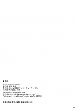 (C84) [Cola Bolt (Kotomuke Fuurin)] Shaku Hot Chi Prison (Touhou Project) - page 17