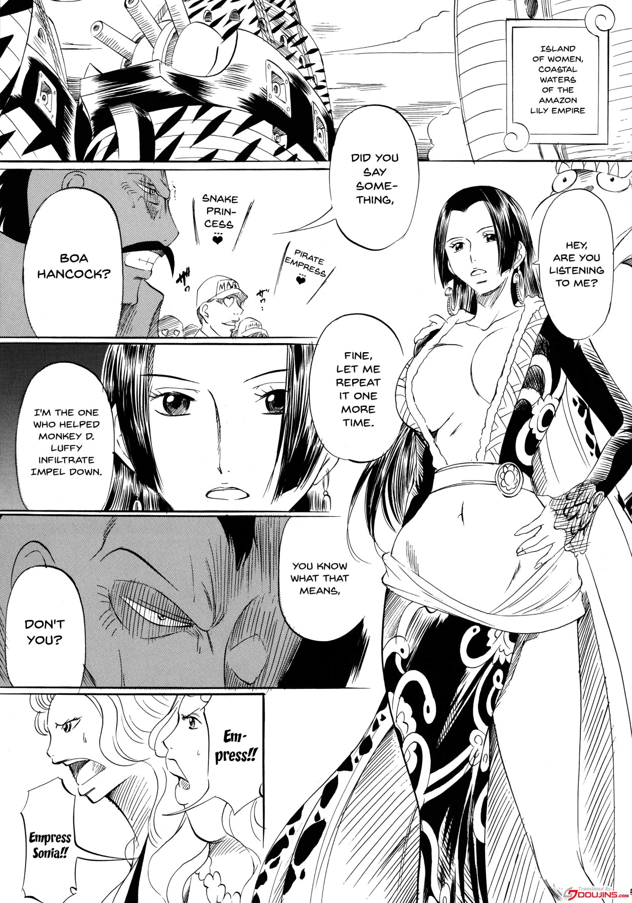 [Busou Megami (Kannaduki Kanna)] Busou Megami Archives Series 1 Piece of Girl's ~Hancock Hen~ (One Piece) [English] {Doujins.com} page 4 full