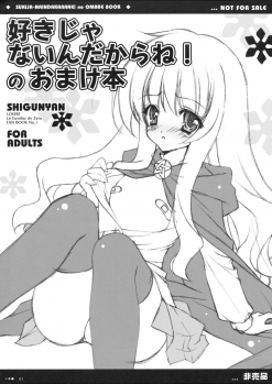 (SC34) [Shigunyan] Suki Janain Dakara ne! no Omake Hon (Zero no Tsukaima) - page 1