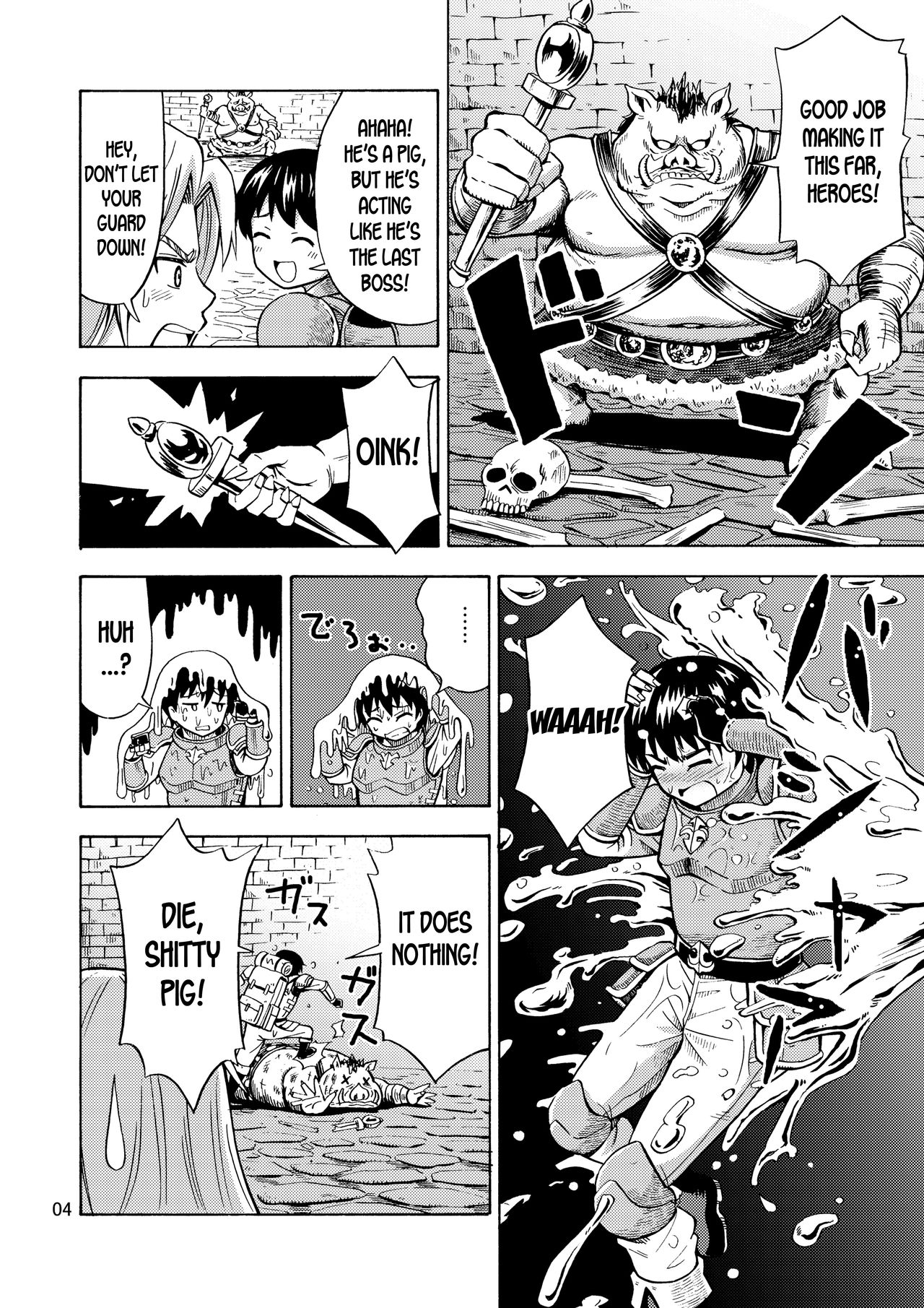 [Yoshida Gorou Shoukai (Yoshida Gorou)] Yuusha wa Onnanoko ni Naru Noroi o Kakerareta! | The Hero Turned into a Girl and Got Cursed! [English] [desudesu] [Digital] page 6 full