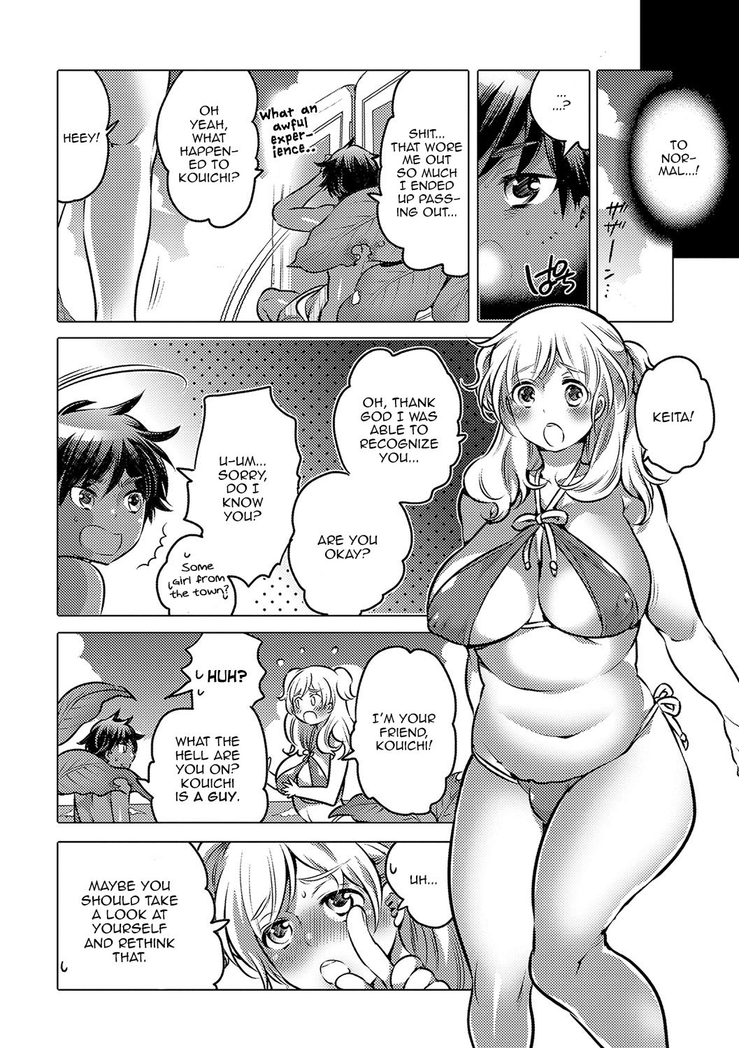 [Inochi Wazuka] Noroi no Mesuka Kaigan | The Cursed, Female Transformation Beach (Nyotaika! Monogatari 4) [English] [Zero Translations] [Digital] page 6 full