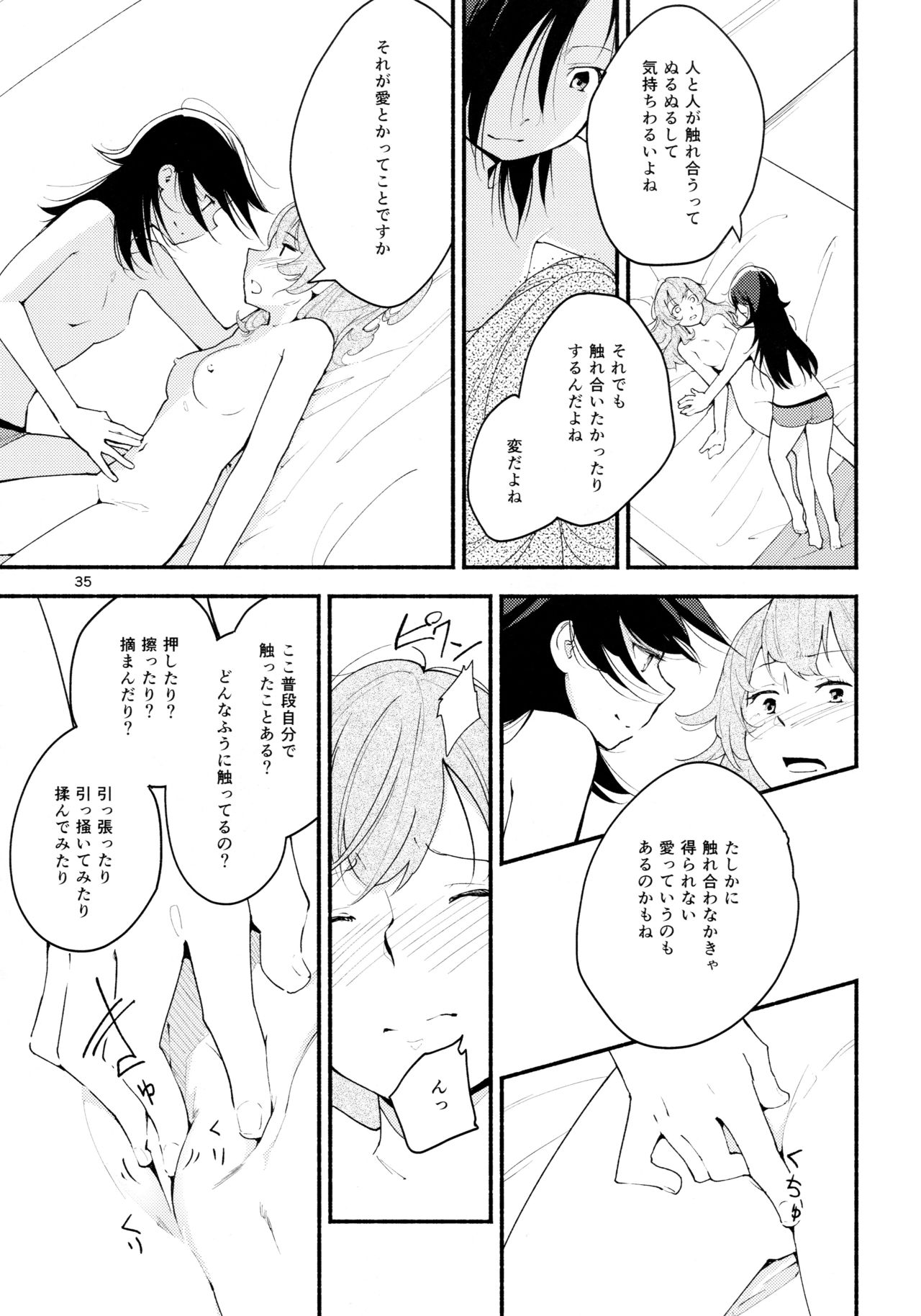 (Girls Love Festival 14) [G-complex (YUI_7)] Namae no Nai Kaijitsu Ichi page 35 full