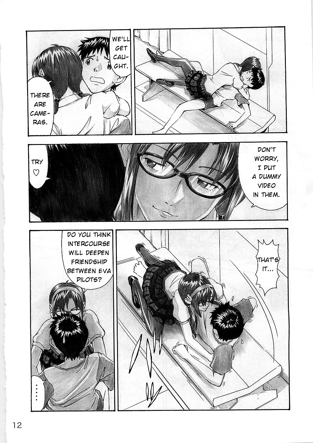 (C78) [Tengu no Tsuzura (Kuro Tengu)] Wanna Try? (Neon Genesis Evangelion) [English] page 12 full