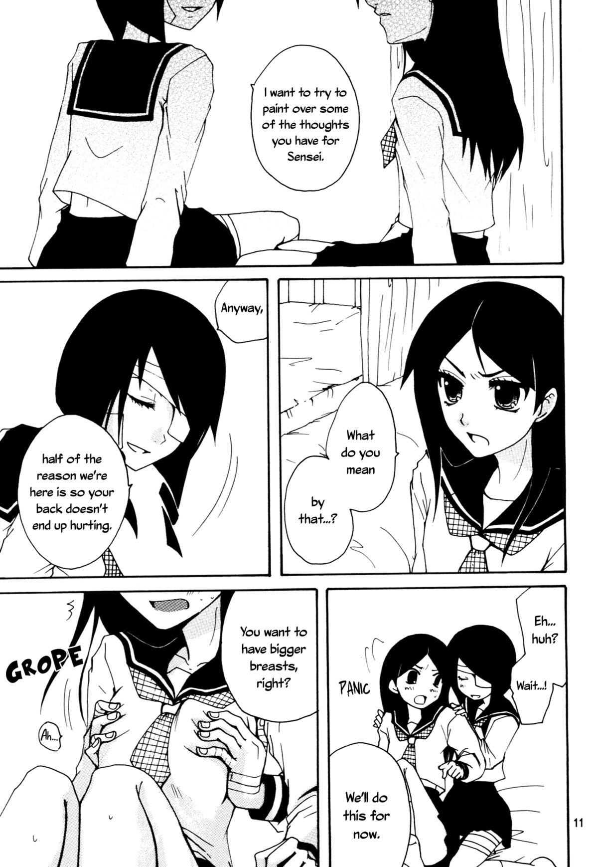 (SC38) [AOIKITOIKI. (Imai Riho)] Honey Trap (Sayonara Zetsubou Sensei) [English] [Yuri-ism] page 10 full