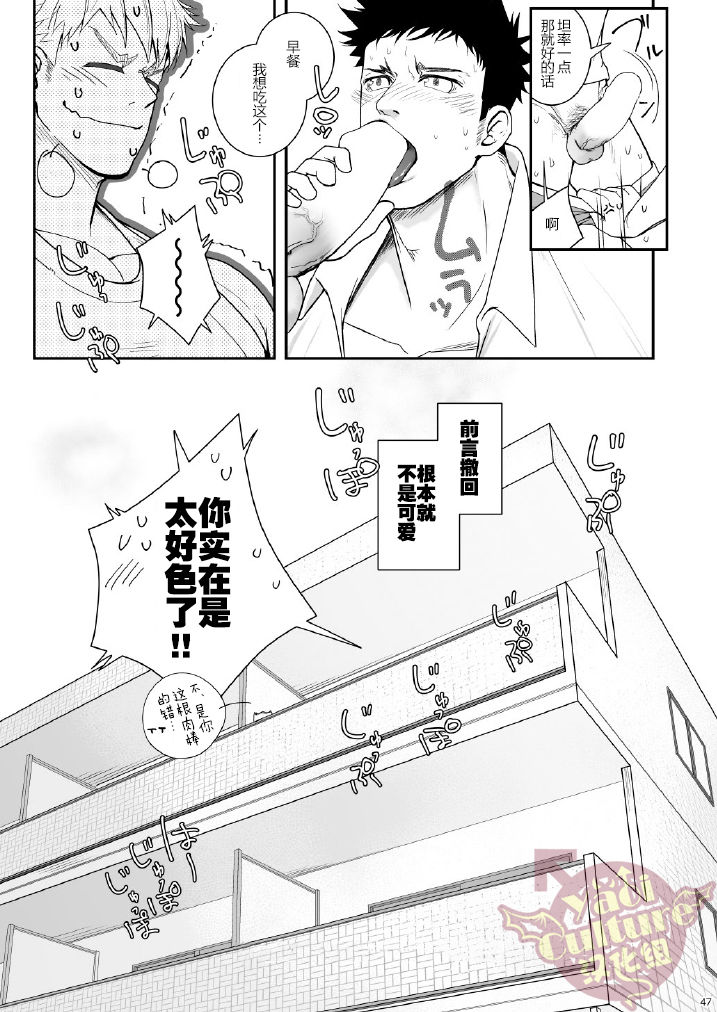 [Meisho Hanten (Haruaki)] Ana Horu Dake ja Tarinessu!! | 一个小洞根本不够!! [Chinese] [Yaoi Culture汉化组] [Digital] page 46 full