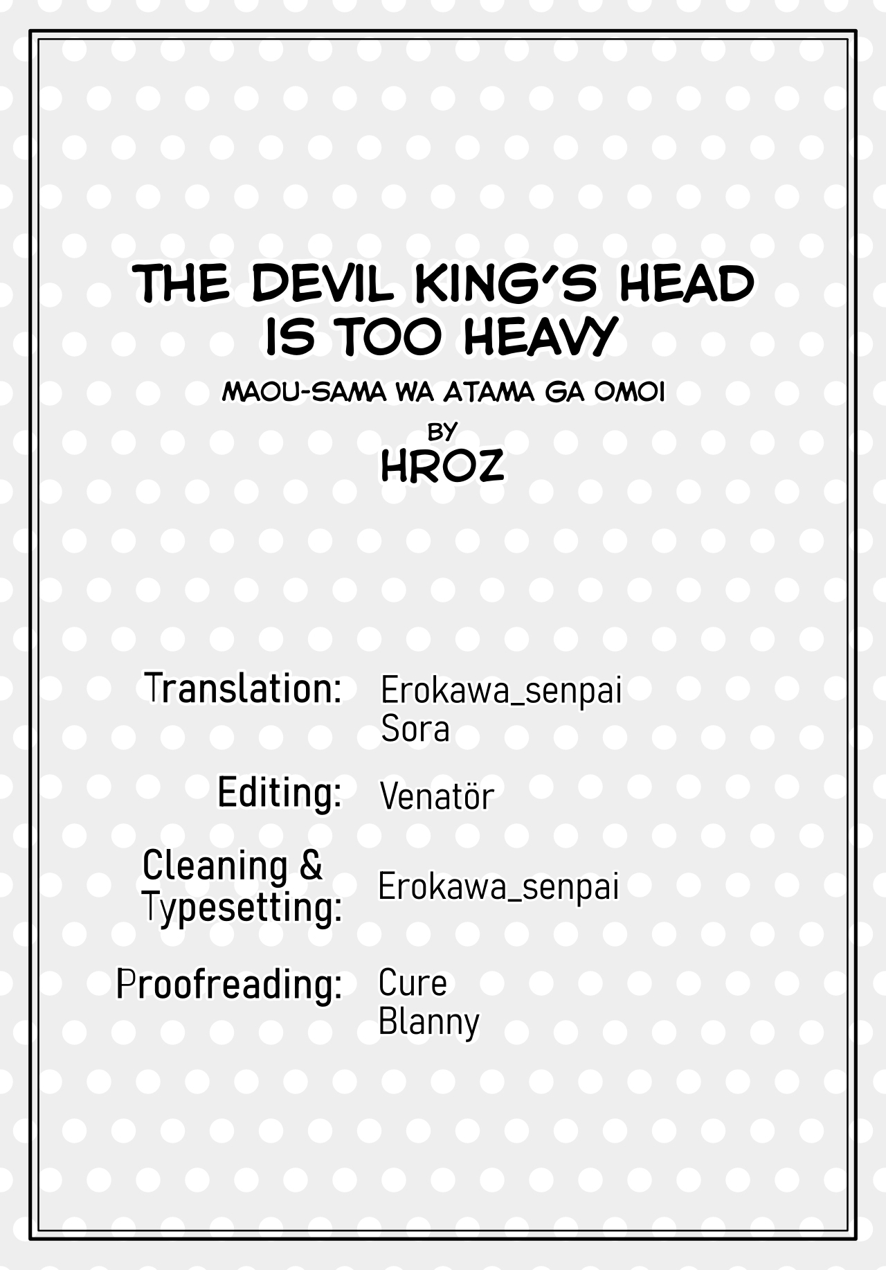 [Hroz] Maou-sama wa Atama ga Omoi. | The Devil King's Head Is Too Heavy. [English] page 14 full