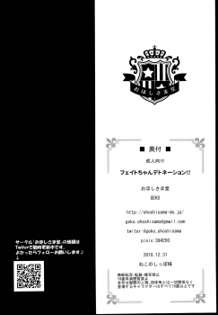 (C95) [Ohoshisamadou (GEKO)] Fate-chan Detonation (Mahou Shoujo Lyrical Nanoha) - page 18