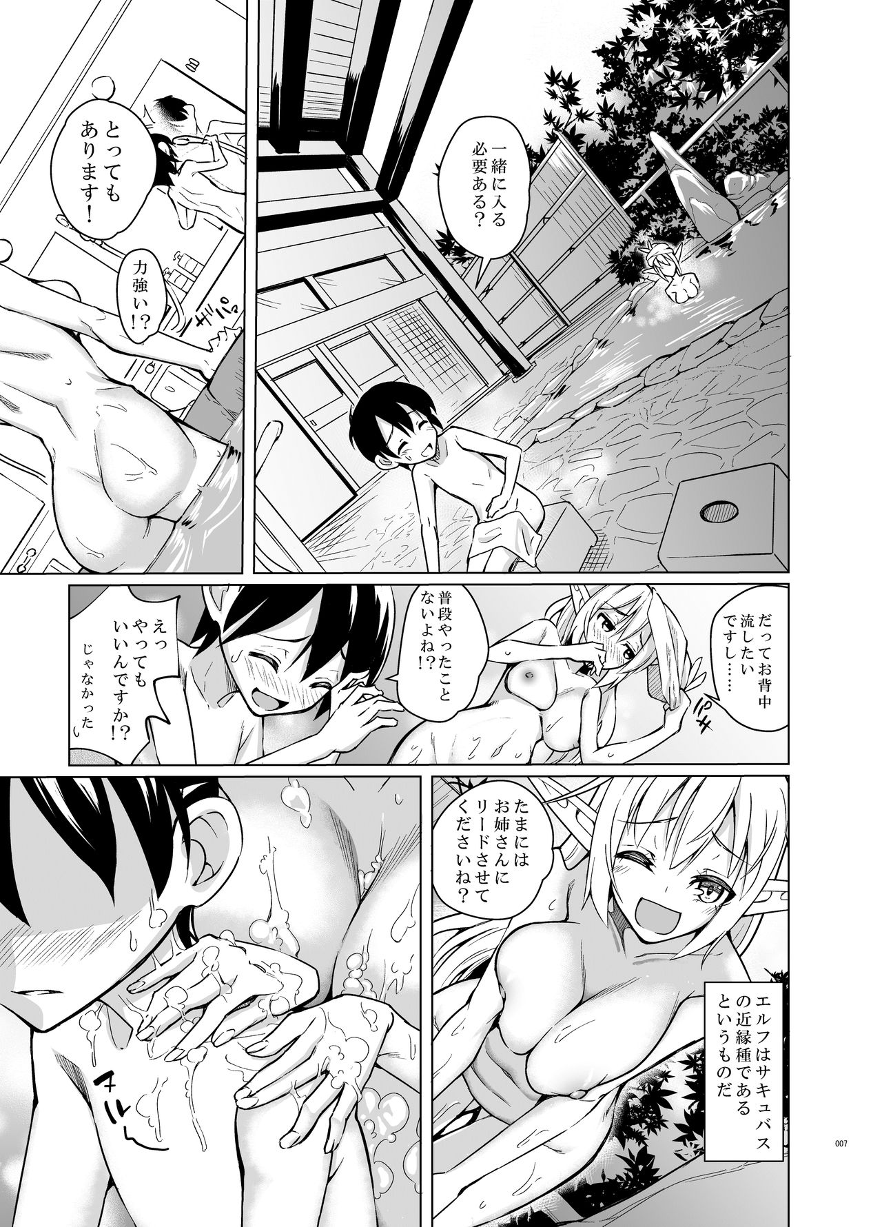 [SlapStickStrike (Stealth Changing Line)] Toaru Elf o Hikitorimashite Aki no Yado no Hi [Digital] page 6 full